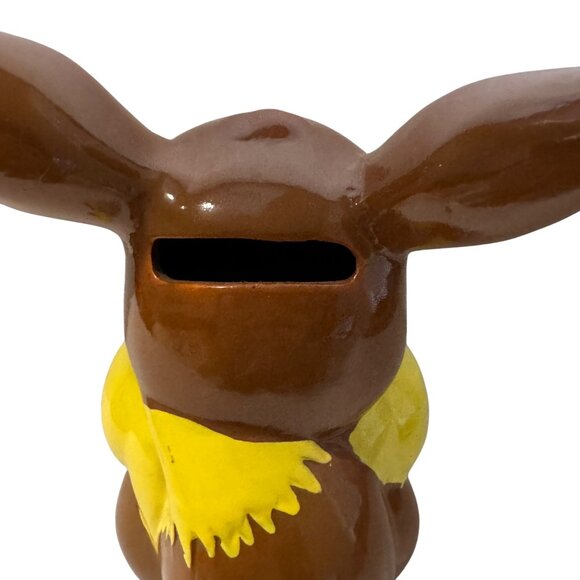 Eevee Ceramic Coin Piggy Bank Pokemon 2016 Nintendo 5.5" Eeveelution RARE - Picture 10 of 11